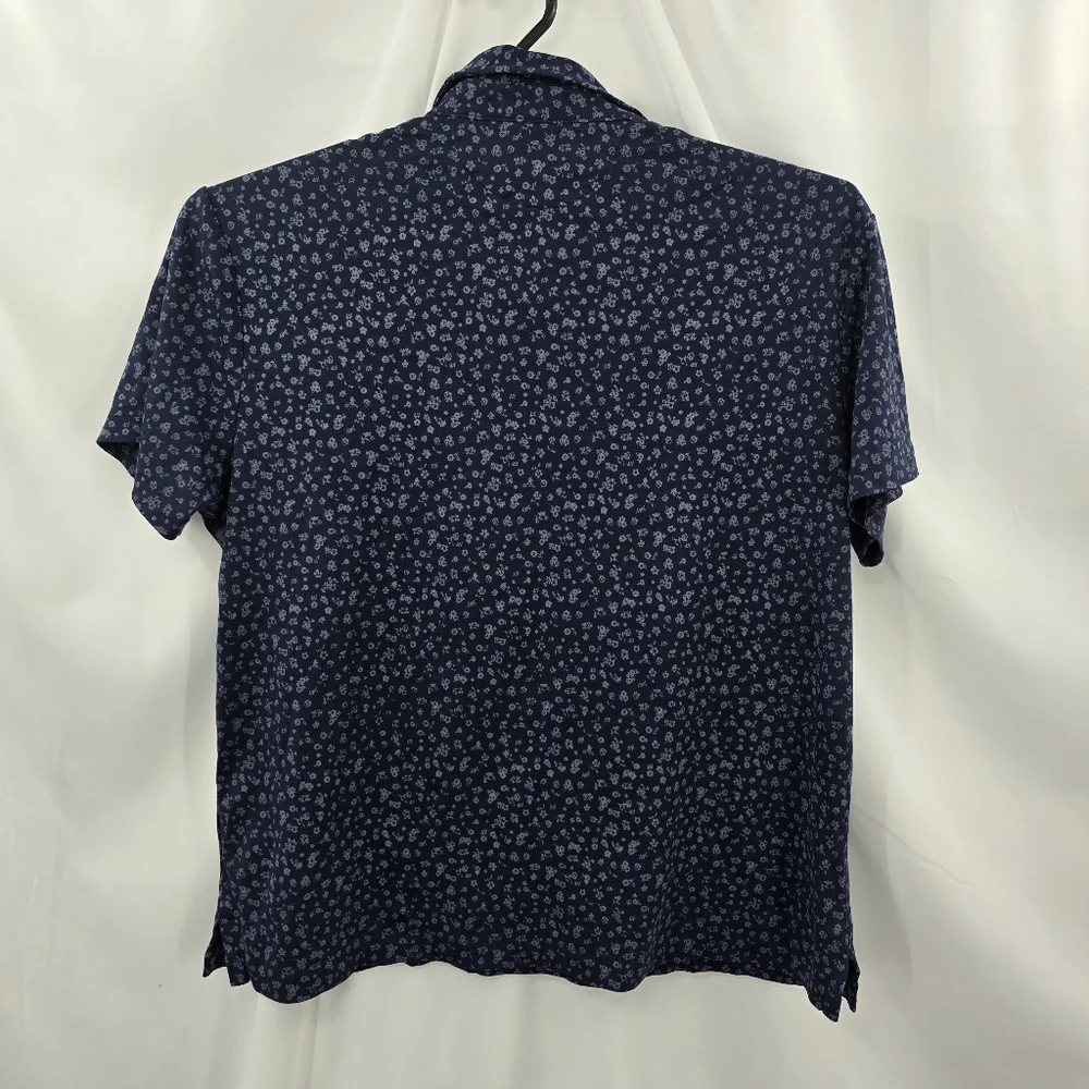 Polo Ralph Lauren Men's Size XL Blue White Floral All Over Print Slim Fit Cotton - Picture 3 of 9